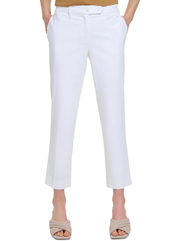 Weekend Savings Spectacle Womens High Rise Solid Ankle Pants
