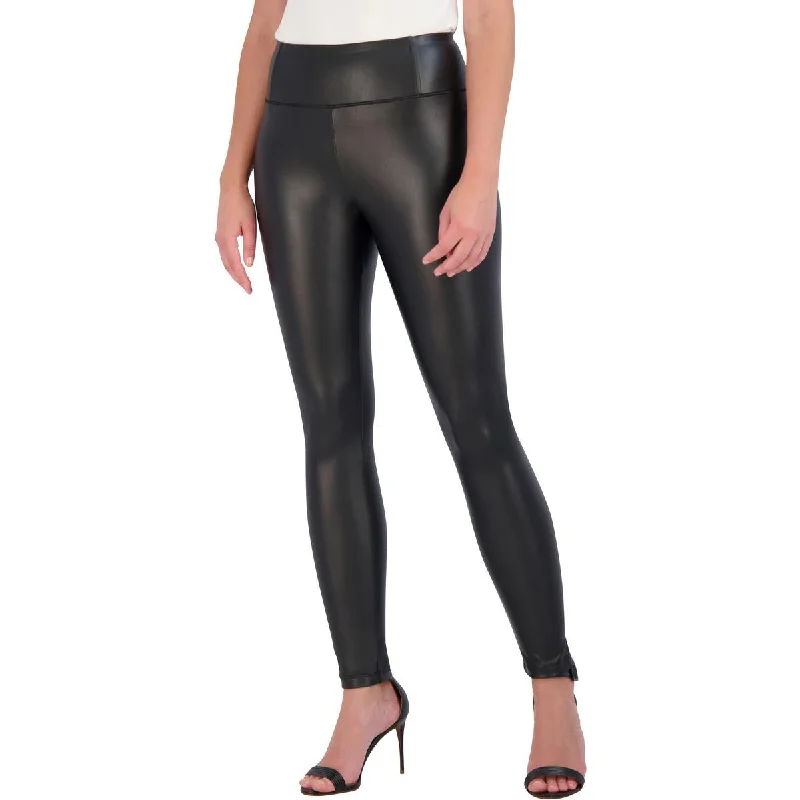 Time-Limited Offer Womens Faux Leather Pull on Leggings