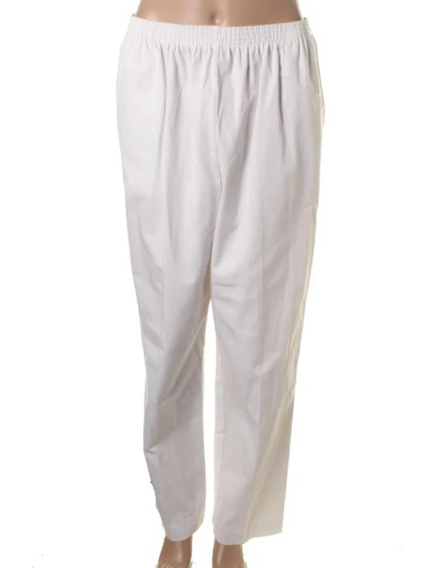 Don't Wait Womens Twill Office Straight Leg Pants