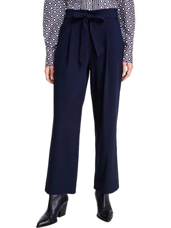 Exclusive Offer Womens Belted Paperbag Wide Leg Pants