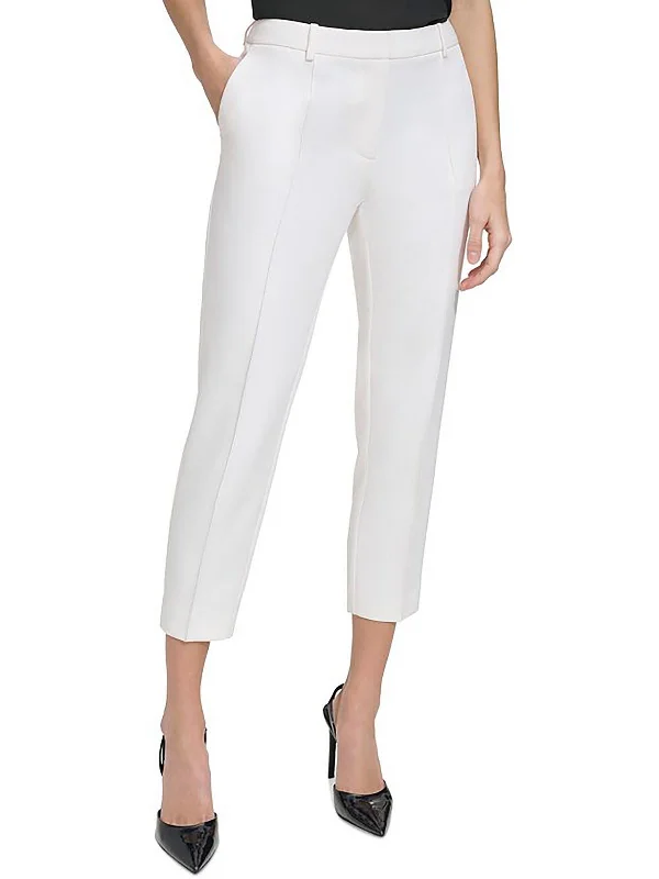Clearance Event Petites Womens Cropped Low Rise Ankle Pants