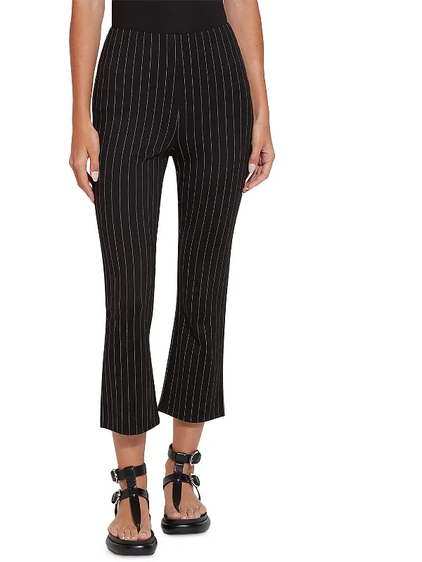 Buy Today d Womens Lightweight Ponte Cropped Flared Pants
