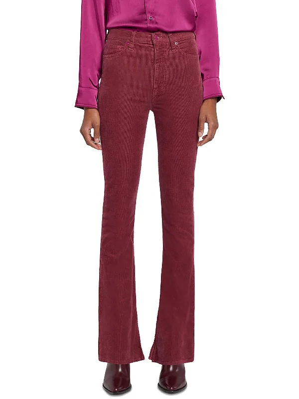 Final Sale Womens Ultra High Rise Skinny Flared Pants