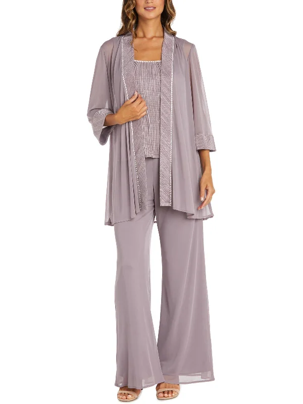 Special Offer Womens 3PCS Pleated Pant Outfit