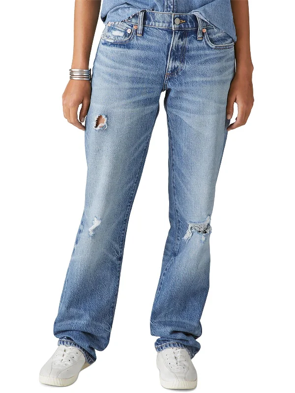 Exclusive Online Offer Womens Denim Destroyed Bootcut Jeans