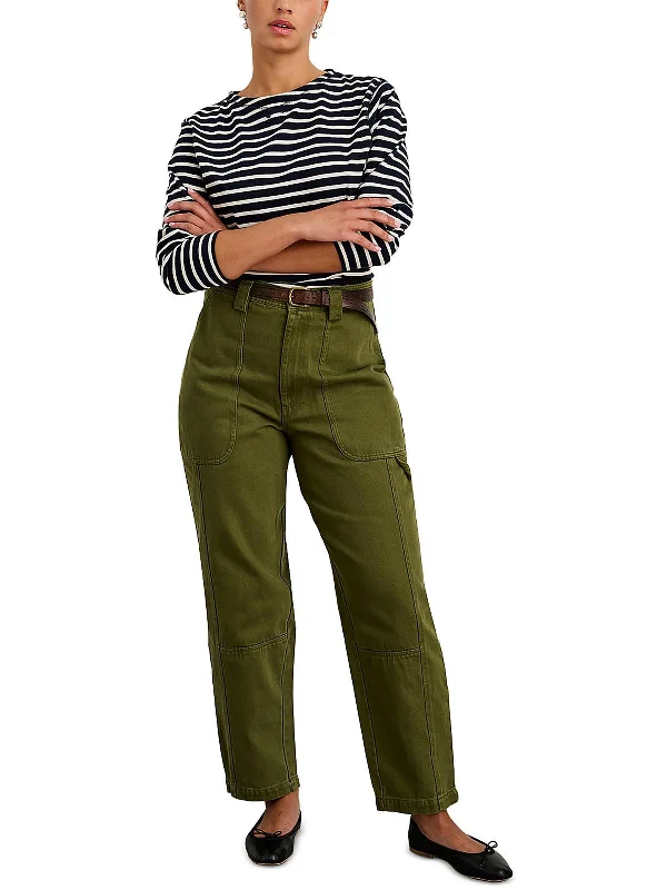 Act Fast Pheobe Womens Straight Leg Utility Cargo Pants