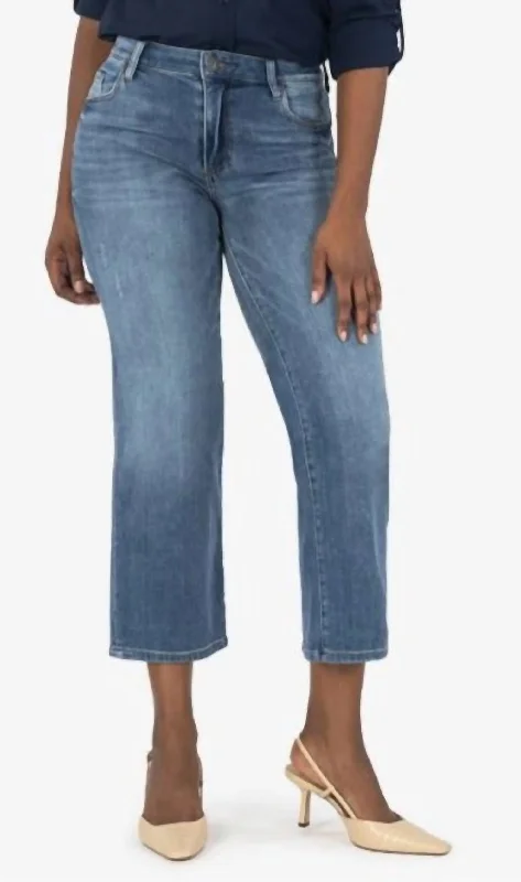 Price Slash Price Slash Charlotte High Rise Culotte In Dark Stone Base Wash