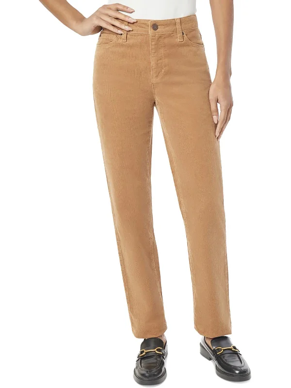 Price Drop Womens Mid Rise Knit Straight Leg Pants