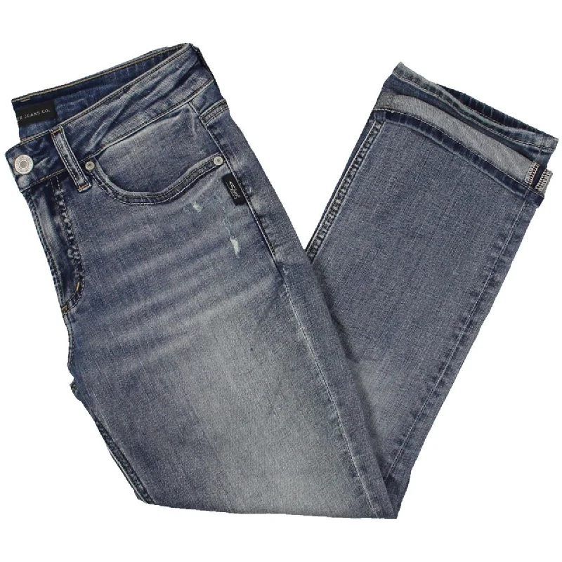 Closeout Deal Womens Mid Rise Curvy Fit Capri Jeans