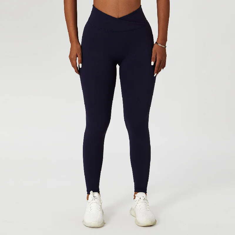 Super Deal Super Deal Women's Yoga Pants Cross Waist Tight Leggings Wholesale Womens Clothing N3823122500003