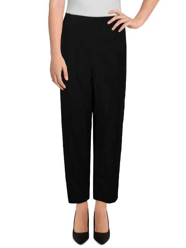 Sale Alert Womens Mid Rise Pintuck Ankle Pants