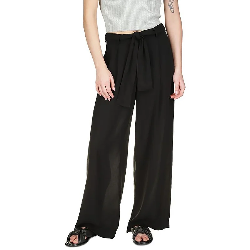 Weekend Savings Spectacle Petites Womens Sheer Crepe Wide Leg Pants