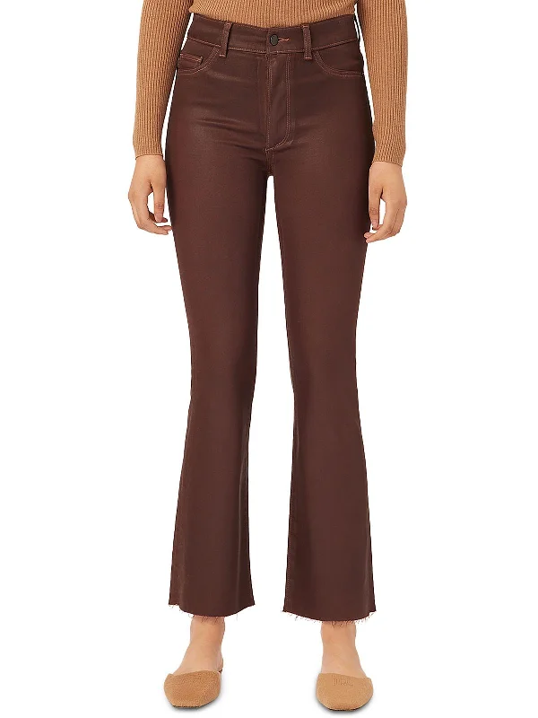 Weekend Offers That Shine Bridget Womens High Rise Coated Bootcut Jeans