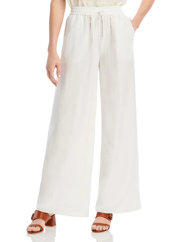 Loyalty Reward Luisa Womens Tencel Drawstring Wide Leg Pants