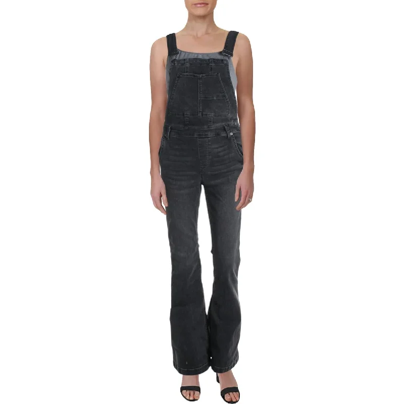 Weekend Offers That Impress Carly Womens Denim Flare Leg Overall Jeans