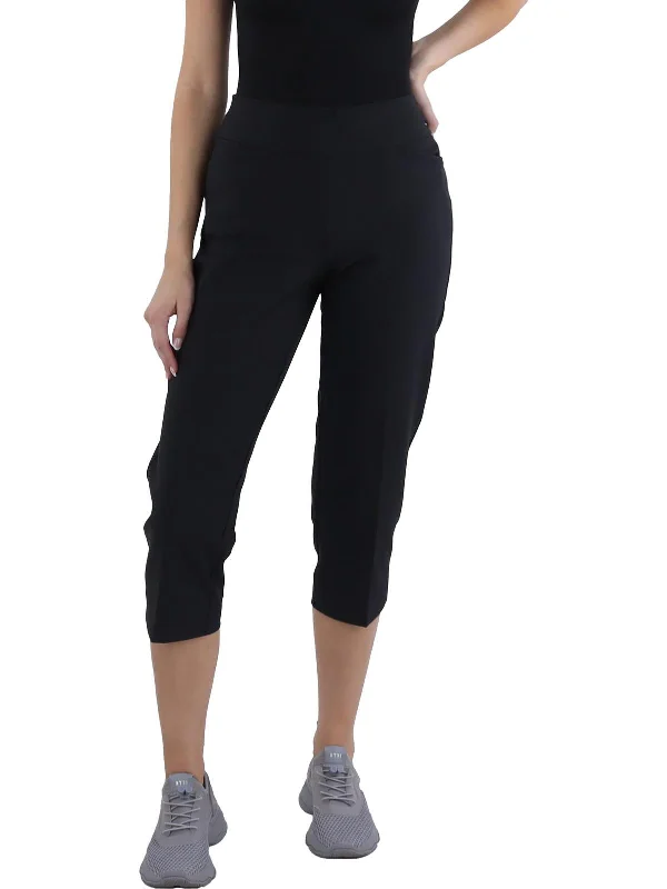 Flash Sale Womens Pockets Capri Capri Pants