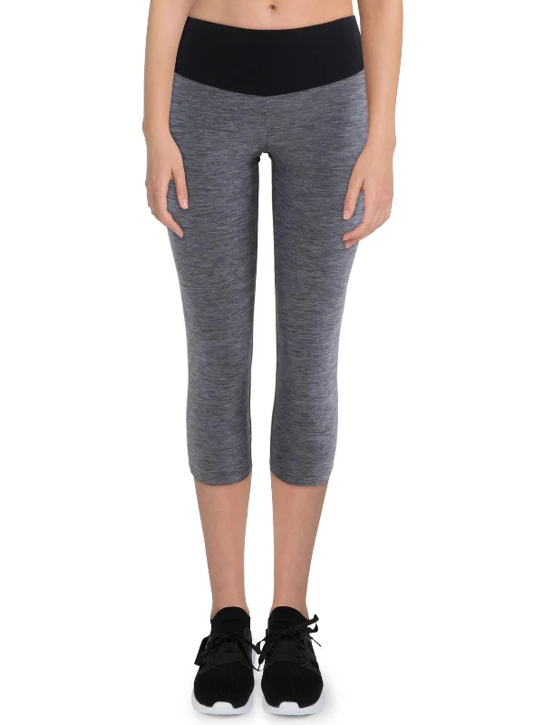 The Best Prices Womens Space Dye Polyester Capri Pants