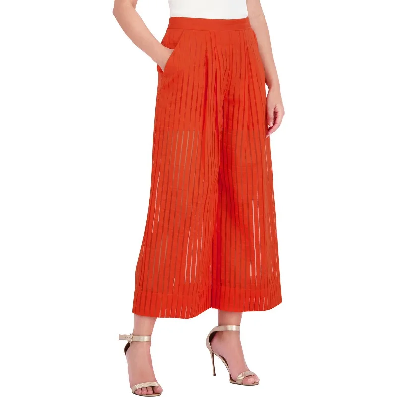 Clearance Sale Womens Sheer Striped Wide Leg Pants
