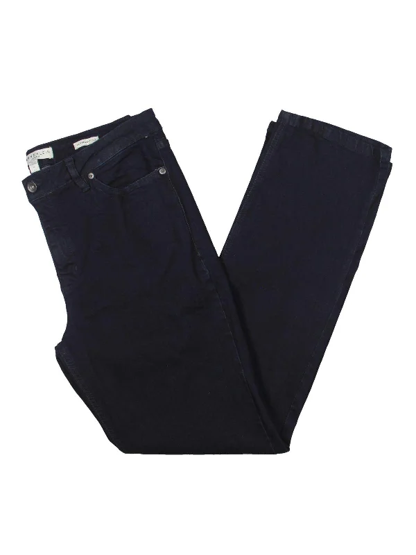 Early Bird Womens Modern Fit Denim Straight Leg Jeans