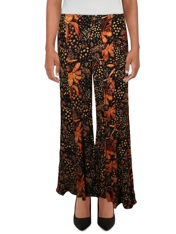 Sale Event Womens High Rise Printed Wide Leg Pants