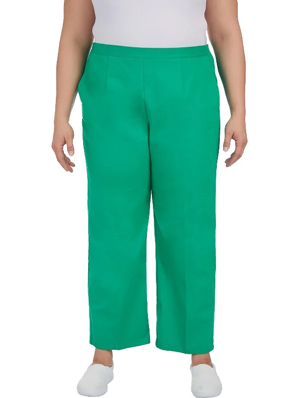 Savings Soar This Weekend Plus Womens Corduroy Flat Front Casual Pants
