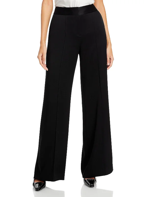 Today’s Special Andi Womens High Rise Pintuck Wide Leg Pants