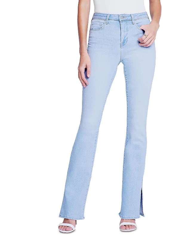 Online Deal Anbilene Womens Split Hem Denim Bootcut Jeans