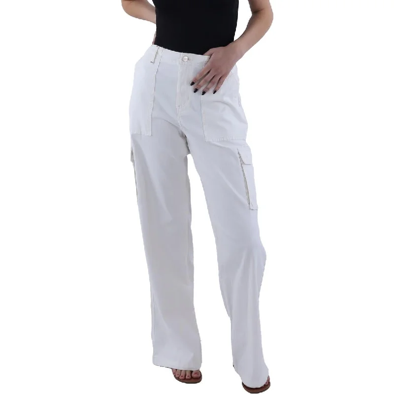 Markdowns Womens High Rise Wide Leg Cargo Pants