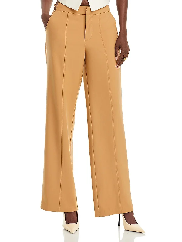Super Savings Womens Pocket Ankle Wide Leg Pants