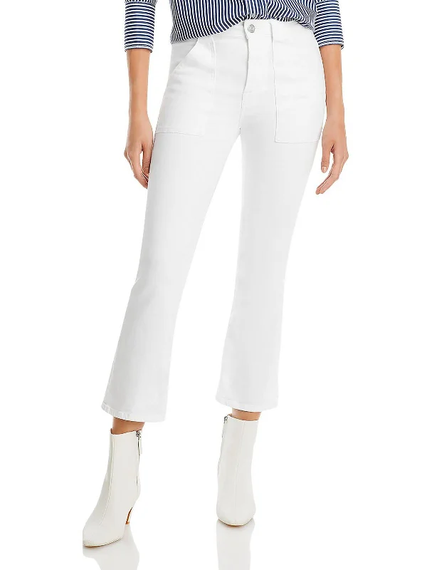 Limited Availability Womens Denim Crop Bootcut Jeans