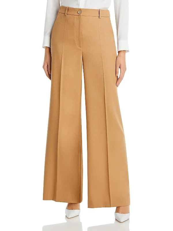 Daily Special Womens High Rise Solid Wide Leg Pants
