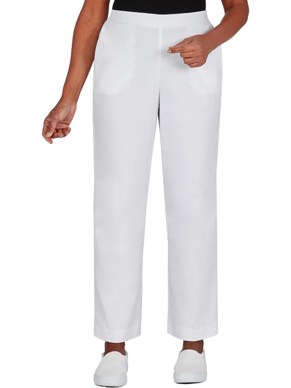 Exclusive Access Plus Womens Traditional Fit Comfort Waist Straight Leg Pants