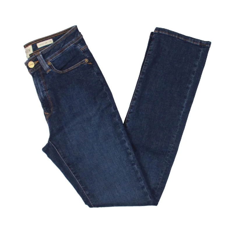 Get It Before It’s Gone Halle Womens Denim Dark Wash Straight Leg Jeans