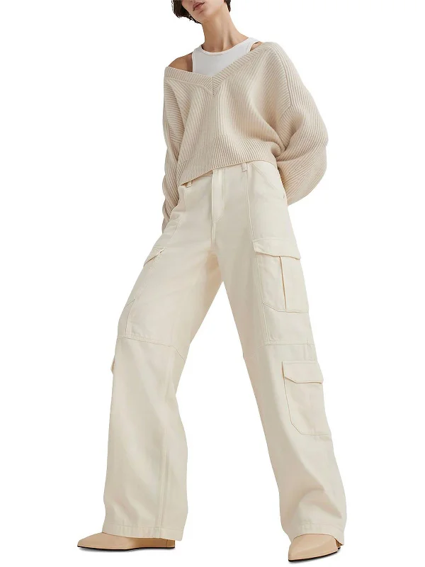 Price Cut Cailyn Womens Featherweight High Rise Cargo Jeans