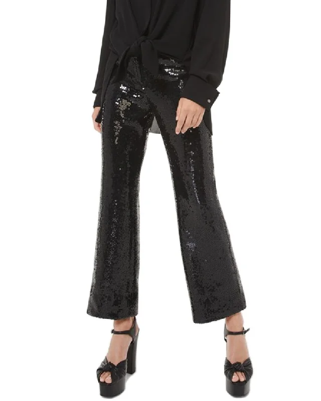 Great Deal Michael Kors Sable Crop Flare Leg Pant