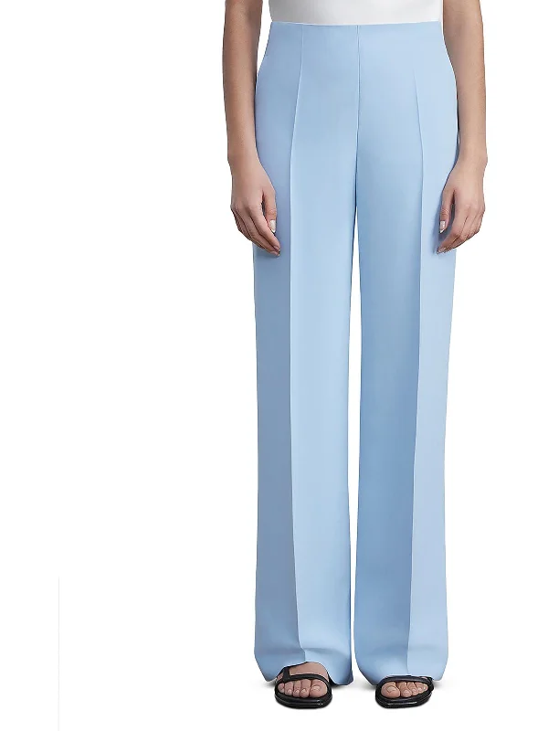 Weekend Steals Await Womens Mid Rise Business Wide Leg Pants