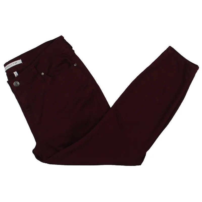 Year-End Clearance Plus Womens Denim Mid-Rise Colored Skinny Jeans
