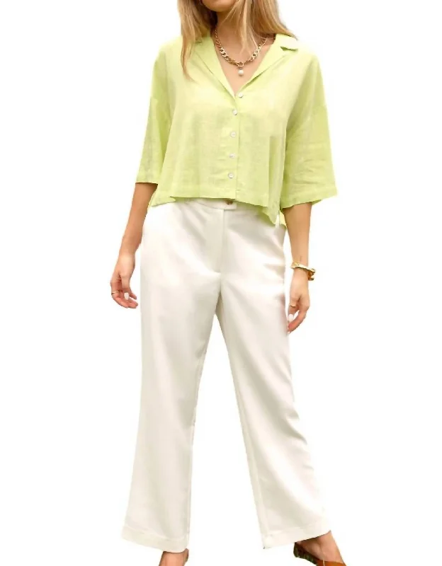 Best Deals Alec High Waist Trouser In White