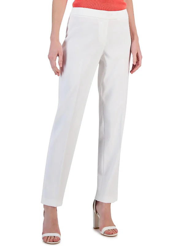 Weekend Specials to Grab Womens Crepe Low Rise Straight Leg Pants