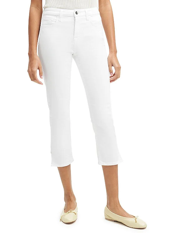 Weekend Deals That Amaze Womens Denm Side Slit Capri Jeans