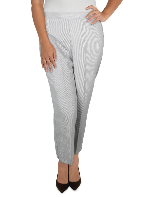 Celebrate the Weekend with Discounts Petites Womens Textured Pockets Dress Pants