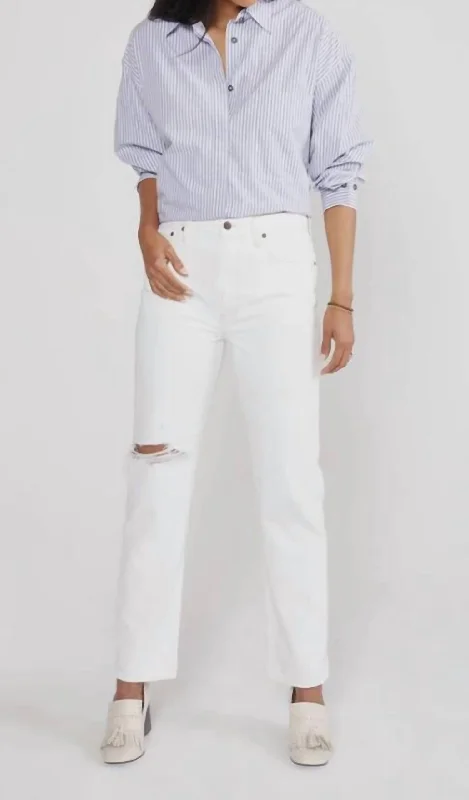 New Markdowns Finn Slim Straight Jean In White