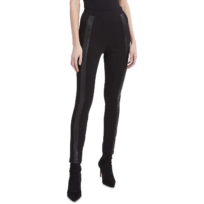 Today's Deal Womens Faux Leather High Waist Leggings