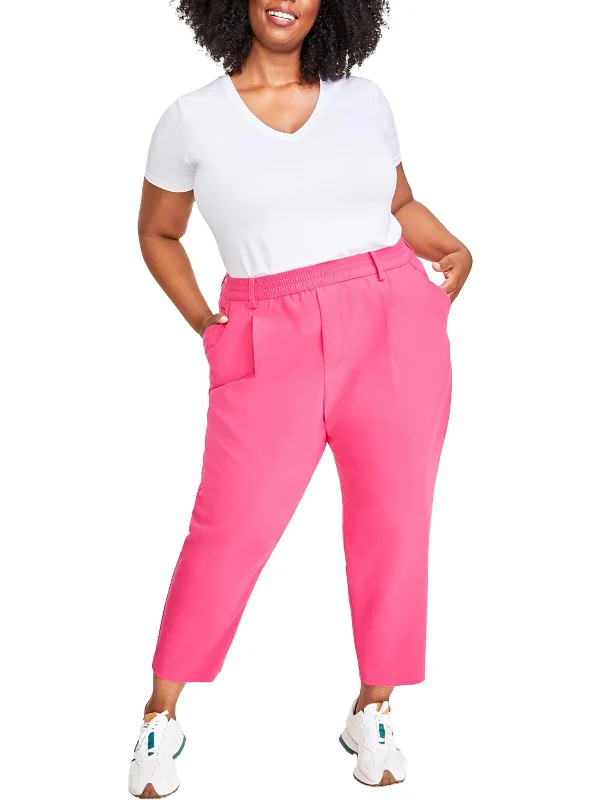 Buy More, Save More Plus Womens High Rise Work Wear Straight Leg Pants