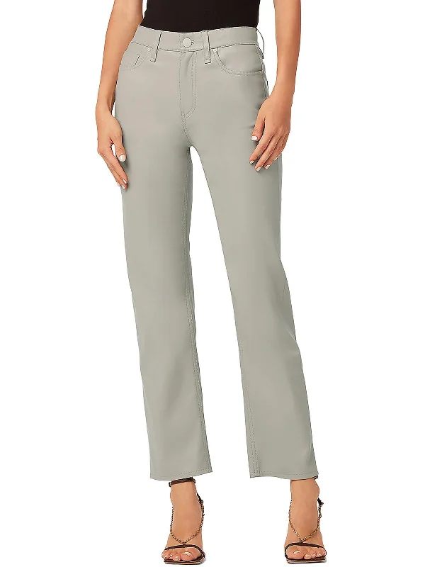 Weekend Bargains to Relish Remi Womens Faux Leather Straight Leg Pants