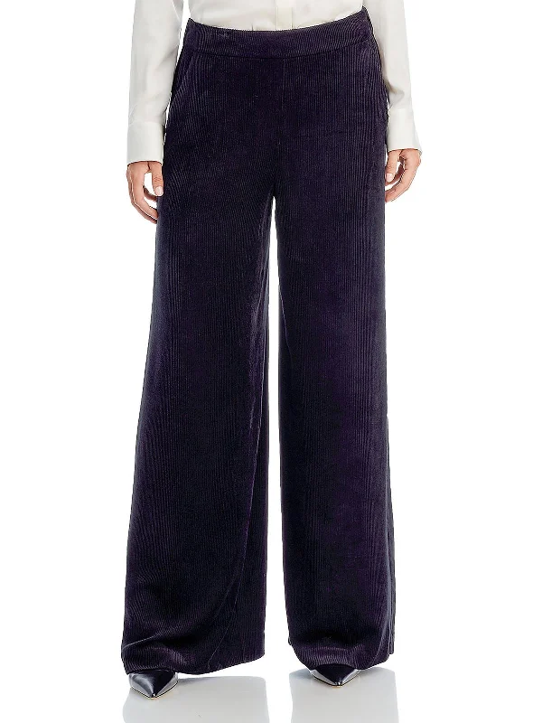 Extra Savings Womens High Rise Corduroy Wide Leg Pants