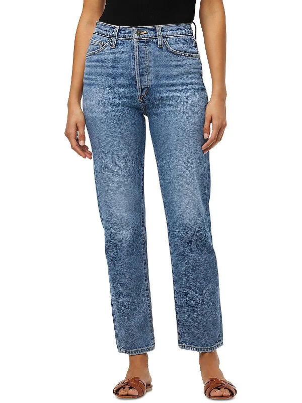 Savings Alert The Honor Womens High Rise Denim Straight Leg Jeans