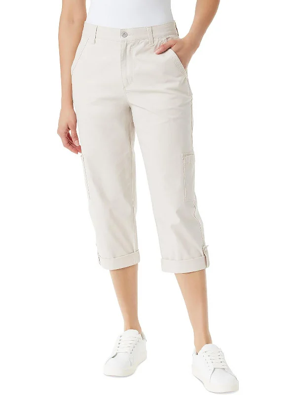 Unmissable Offer Womens High Rise Cargo Capri Pants