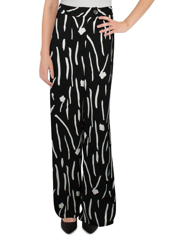 Clearance Items Womens High Rise Pleated Wide Leg Pants