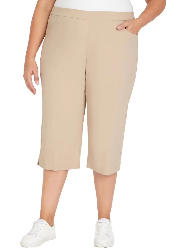 Weekend Offers That Dazzle Plus Womens Tummy Slimming Rayon Carpi Pants